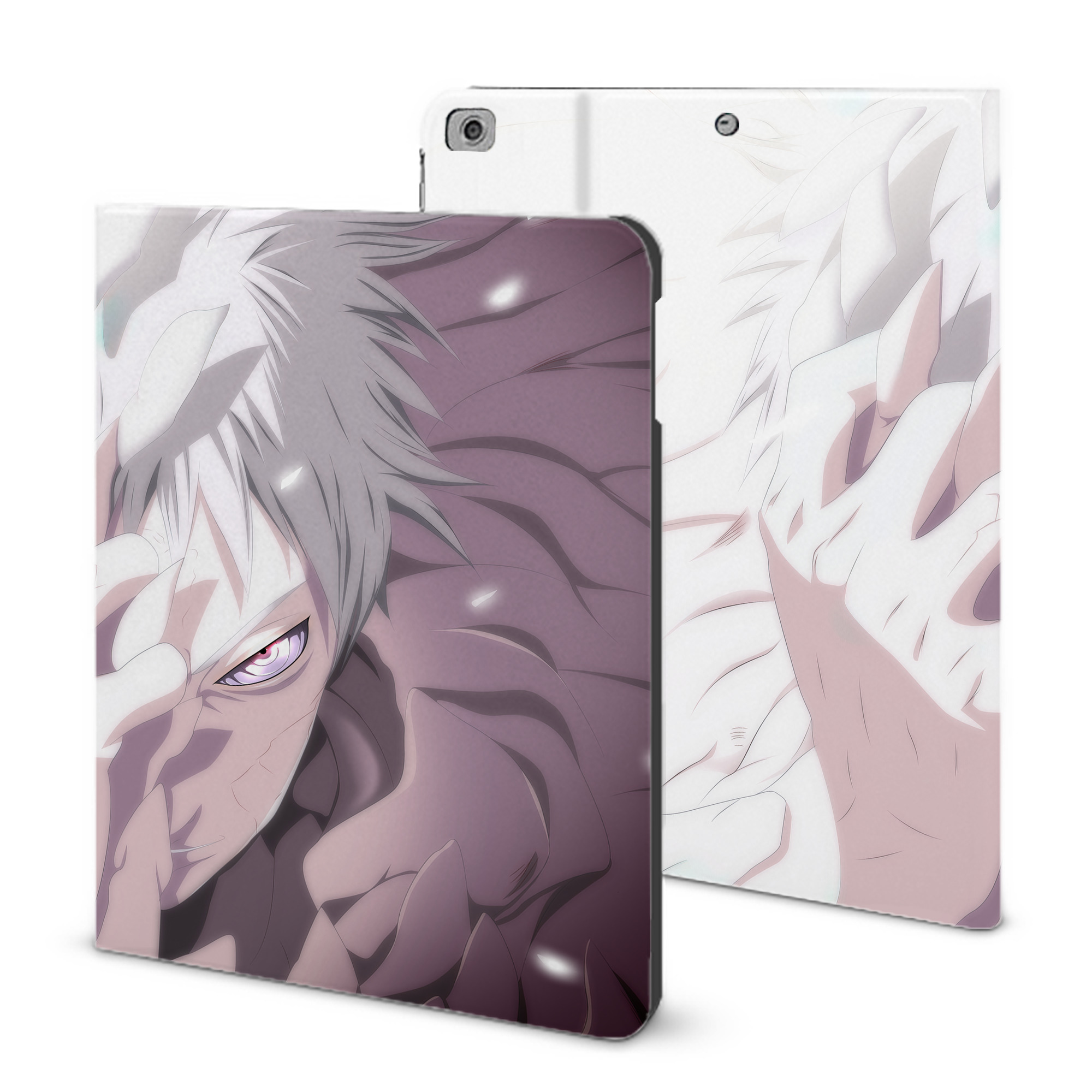 （画像用） NARUTO -ナルト- NARUTO -ナルト- 疾風伝 IPad ケース ブック型 PUレザー TPU 耐衝撃 軽量 薄型 ペン収納なし 全面保護 IPad 各モデル対応